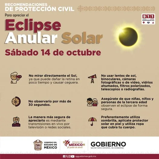 1697297009 Protegete Para disfrutar del EclipseAnularSolar toma en cuenta las siguiente jpg