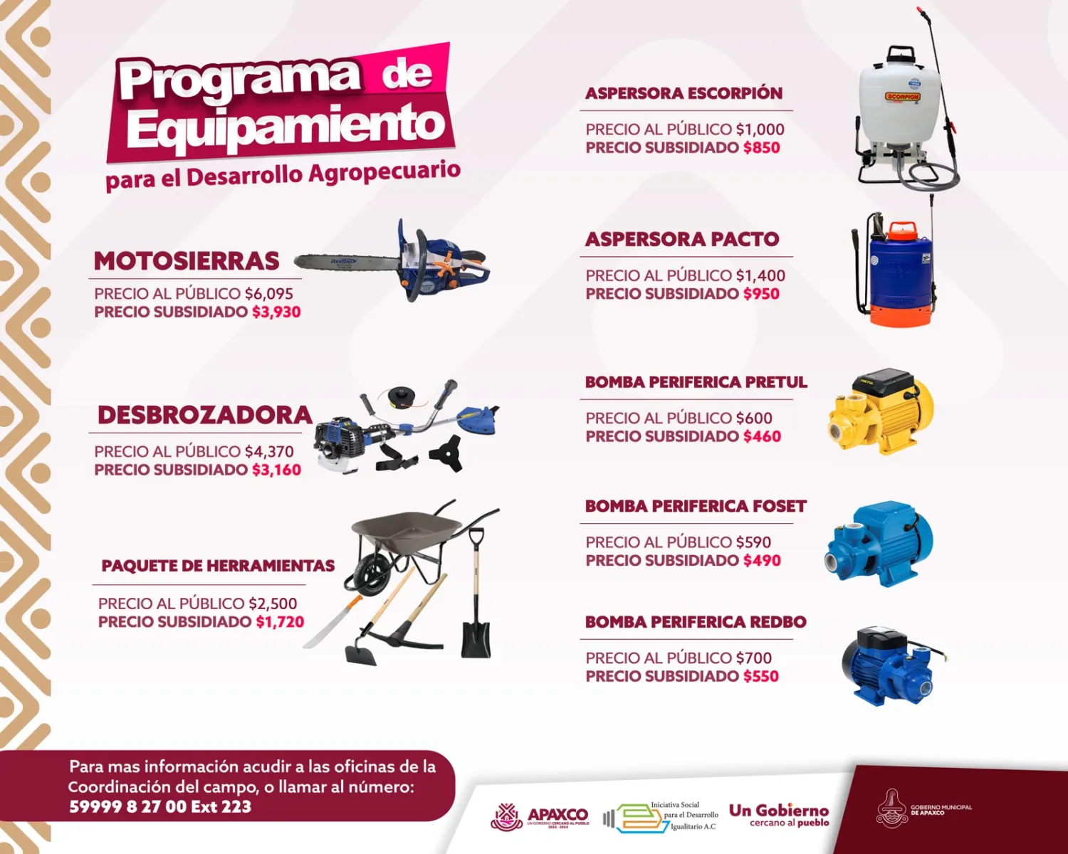 1697305908 PROGRAMA DE EQUIPAMIENTO PARA EL DESARROLLO AGROPECUARIO