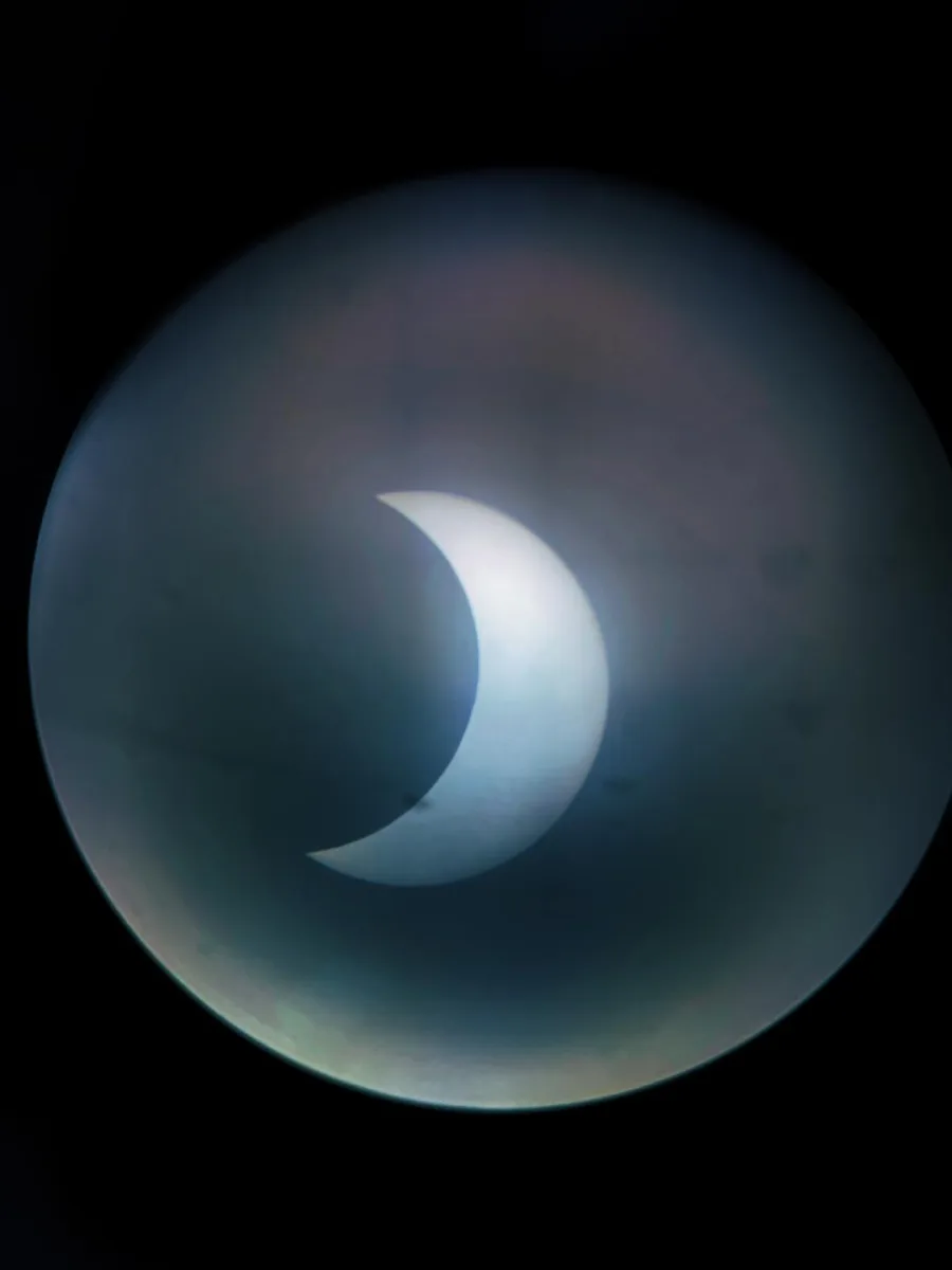 1697311220 162 Miren como se aprecio el EclipseAnular en nuestro municipio visto