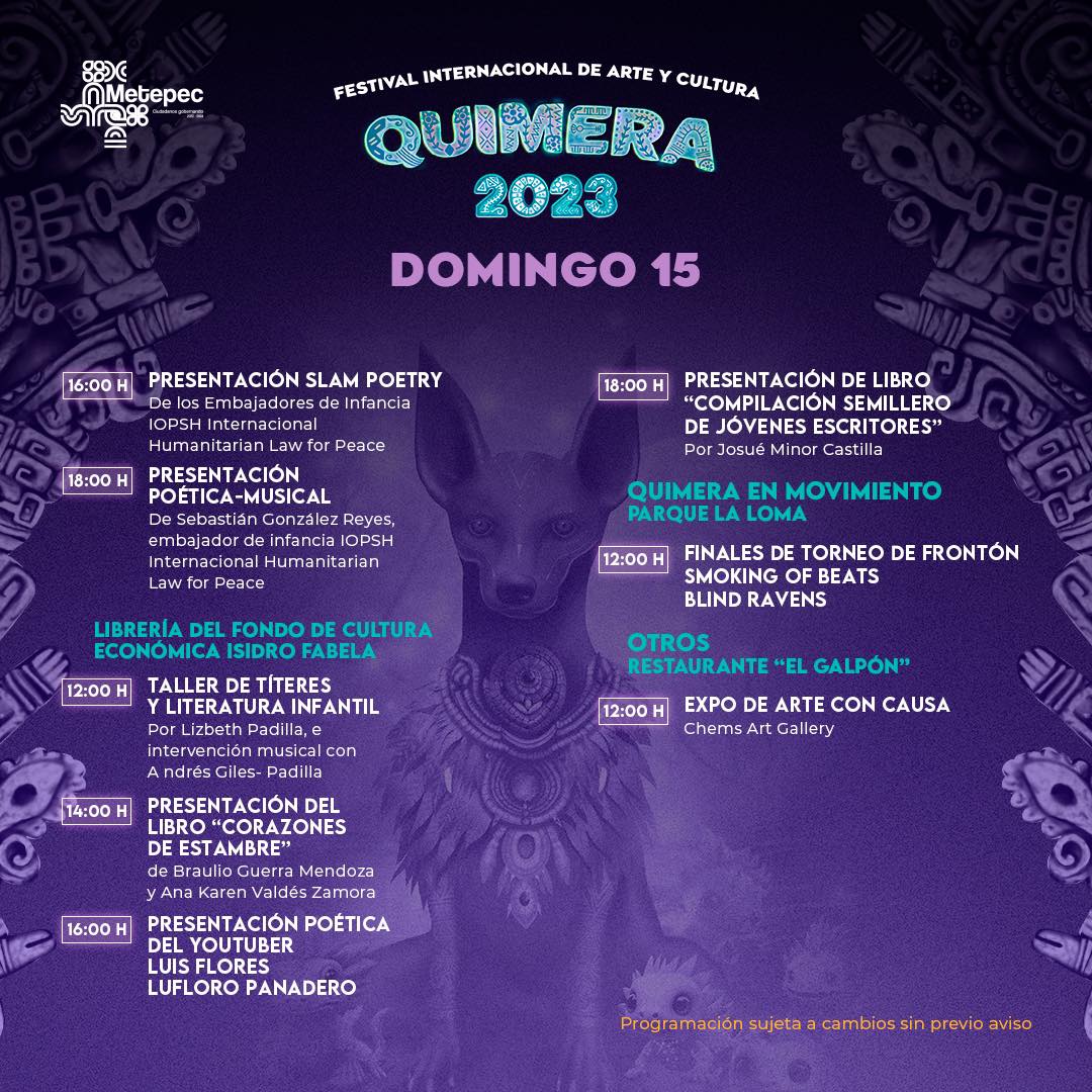 1697381184 965 Dia 10 Ultimo dia de Quimera2023 y queremos que todos