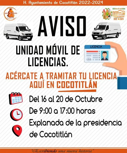 1697404426 La proxima semana nos visitara el Modulo movil de licencias jpg