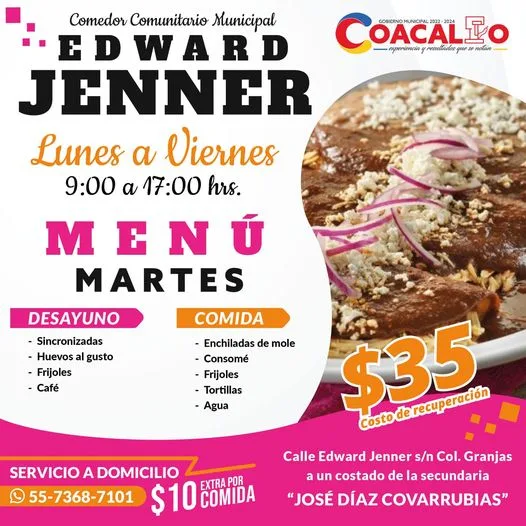 1697562964 Checa el menu de hoy del Comedor Comunitario Edward Jenner jpg