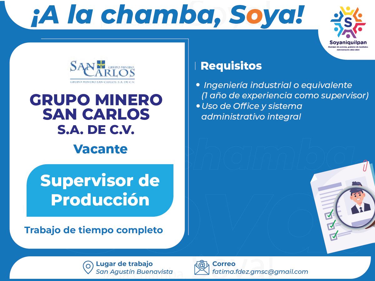 1697579676 725 ¡A la chamba Soya El Grupo Minero San Carlos tiene