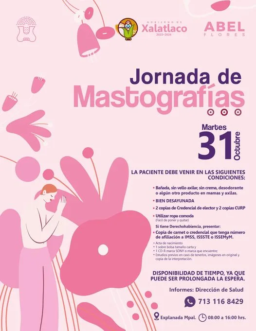 1697650616 JornadaDeMastografias informes agendar cita Direccion de Salud 7131168429 jpg