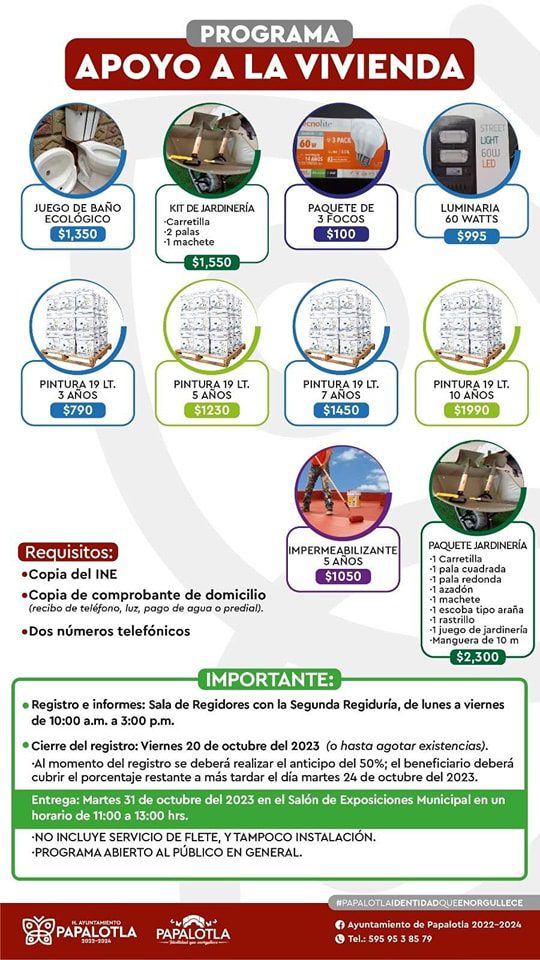 1697659572 234 ApoyoalaVivienda ¡Compartimos las bases y costos de este programa