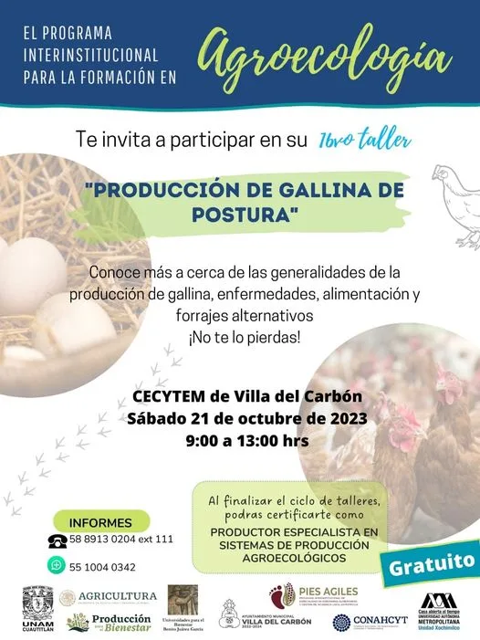 1697718781 Aprovecha los cursos de Agroecologia participa en nuestro proximo taller jpg