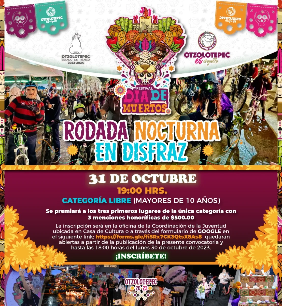 1697803460 730 ¡Unete a la RodadaNocturna en honor al DiadeMuertos