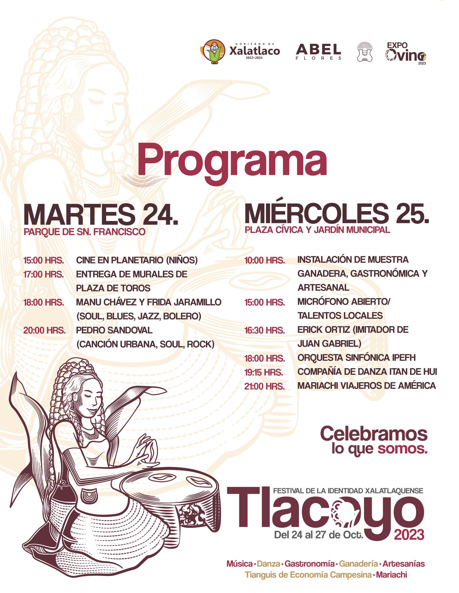 1697808894 440 Checa la Programacion para nuestro FestivalDeLaIdentidadXalatlaquense Tlacoyo