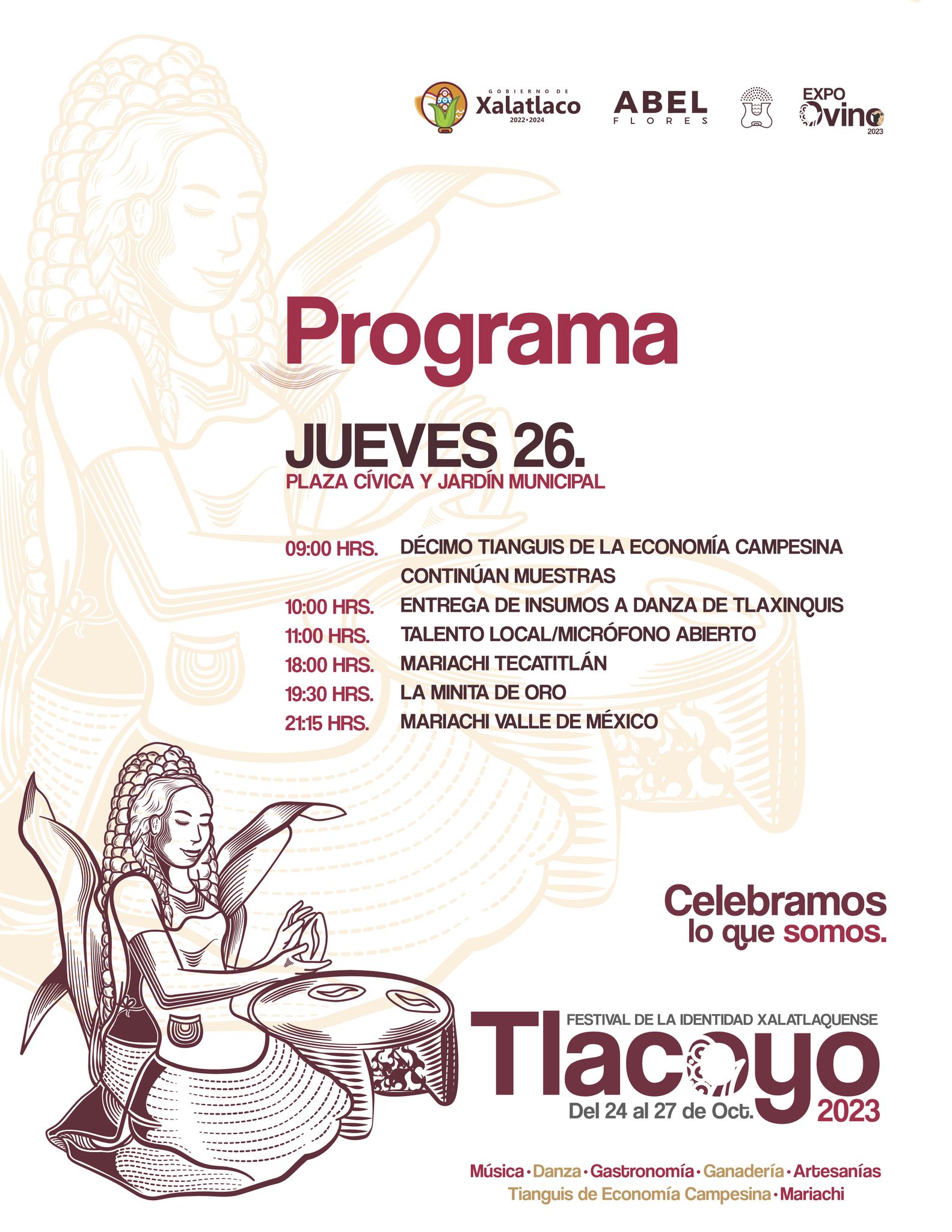 1697808900 8 Checa la Programacion para nuestro FestivalDeLaIdentidadXalatlaquense Tlacoyo