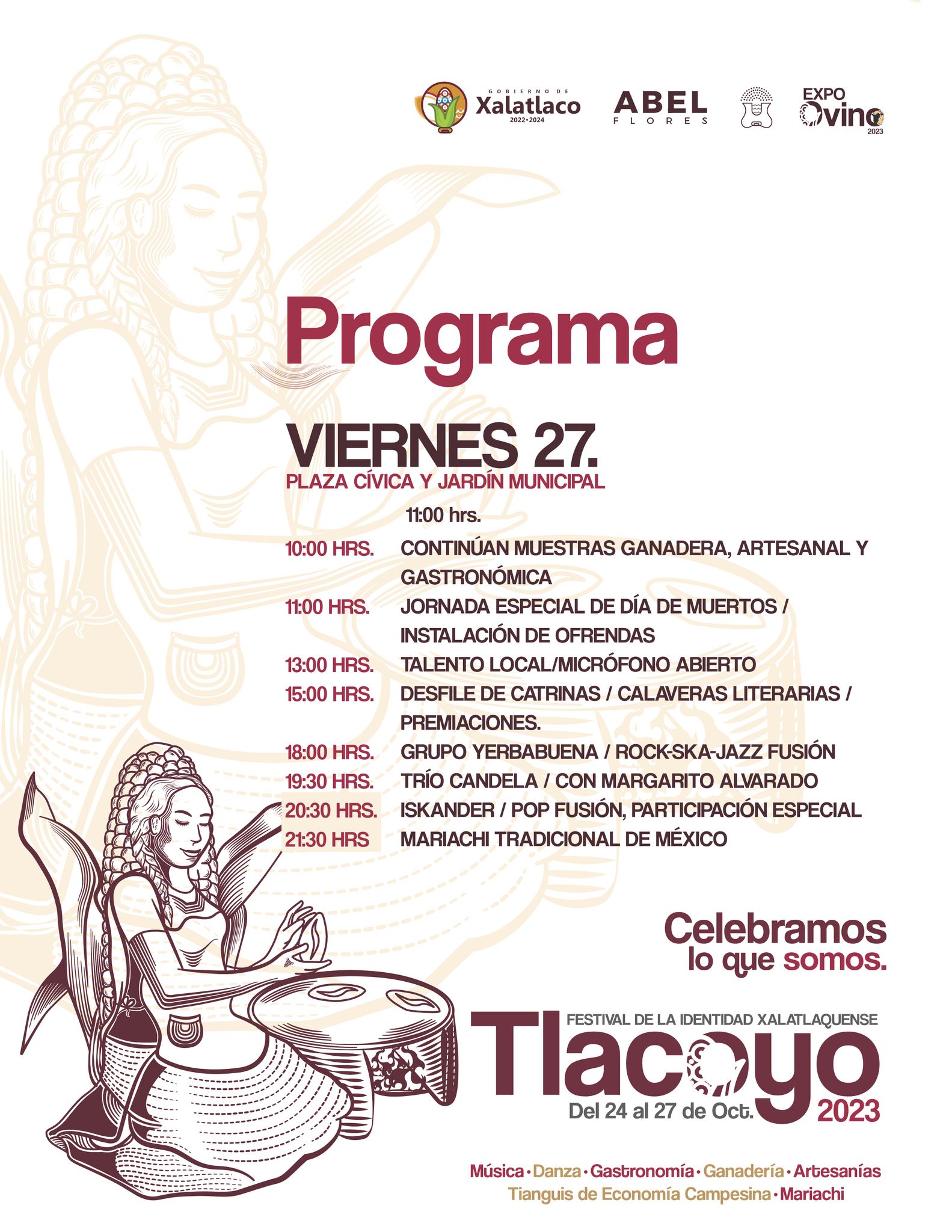 1697808907 340 Checa la Programacion para nuestro FestivalDeLaIdentidadXalatlaquense Tlacoyo