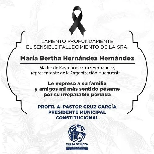 1697829249 Nuestro mas sentido pesame a Raymundo Hernandes que nuestras oraciones jpg