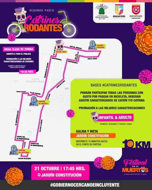 1697895287 416 ¡Segundo Paseo Catrines Rodantes de 10 kilometros