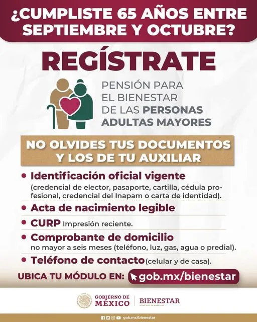 1698003975 ADULTOS MAYORES DOCUMENTOS El registro a la PensionAdultoMayor se lleva jpg