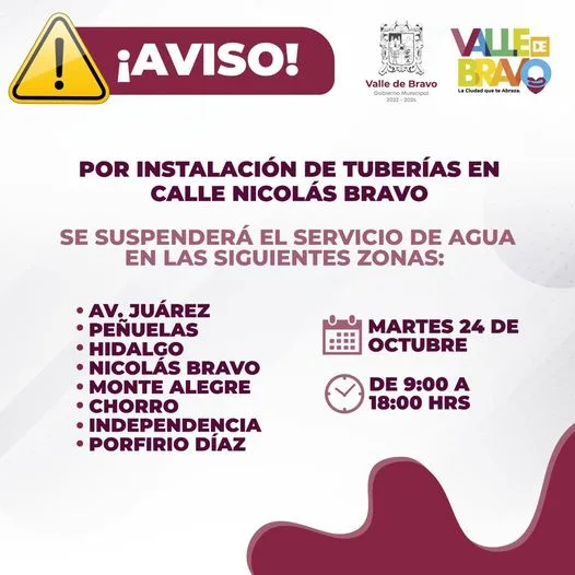 1698154960 AVISO Personal de Opdapas Valle de Bravo se encuentra trabajando jpg