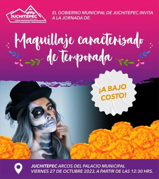 1698236355 El Gobierno Municipal te invita a nuestra Jornada de Maquillaje jpg