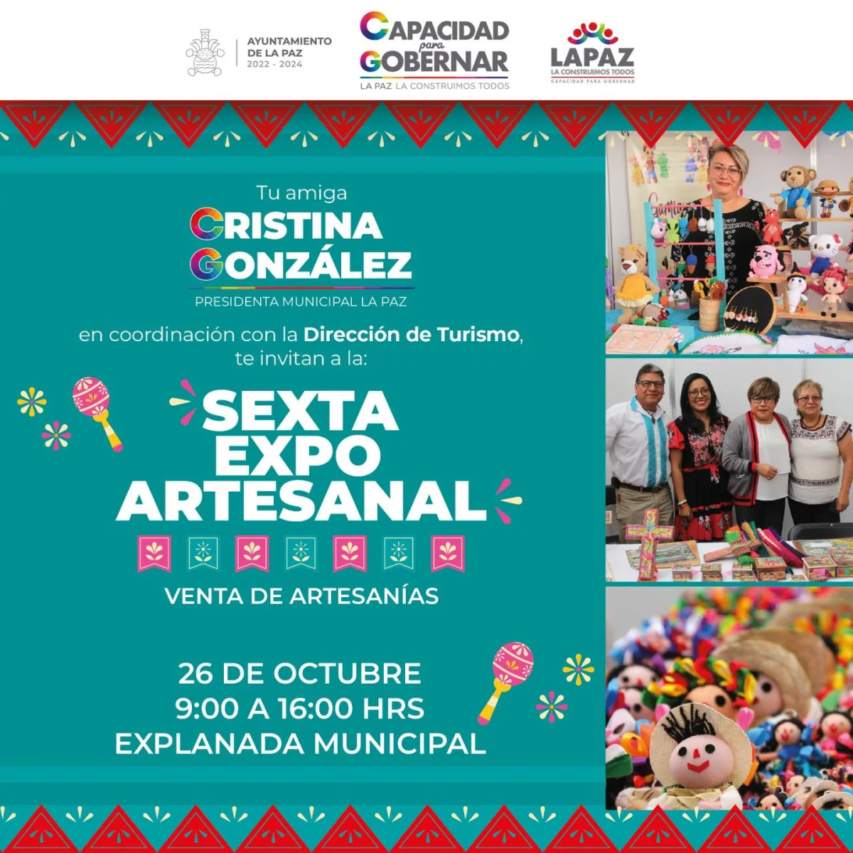 1698272540 IDENTIDAD QueNoSeTePase manana inicia la Sexta Expo Artesanal y