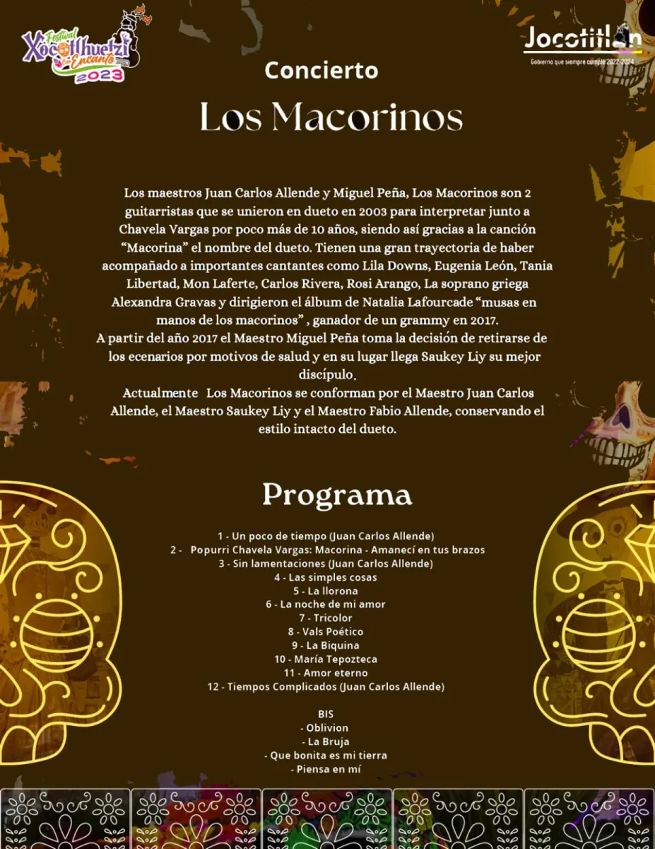 1698332774 458 Te esperamos en el con concierto de Los Macorinos quienes