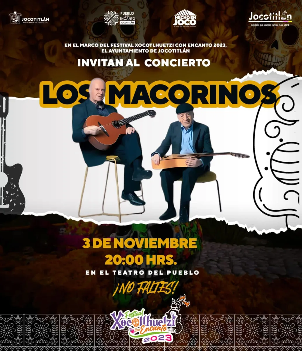 1698332786 Te esperamos en el con concierto de Los Macorinos quienes