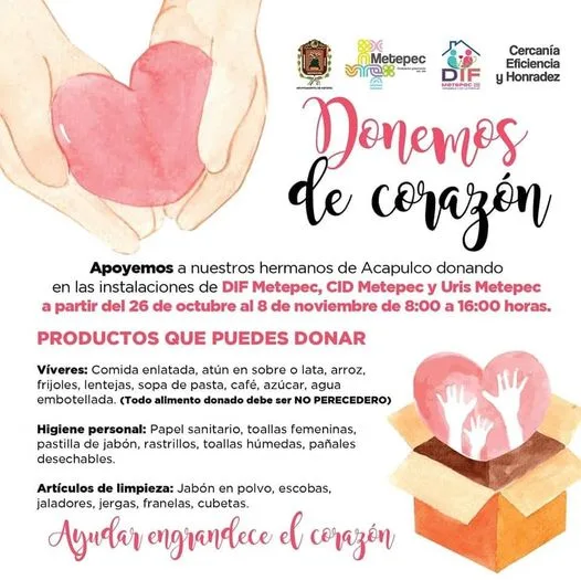 1698347044 Te invitamos a Donar de Corazon nuestros hermanos de Acapulco jpg