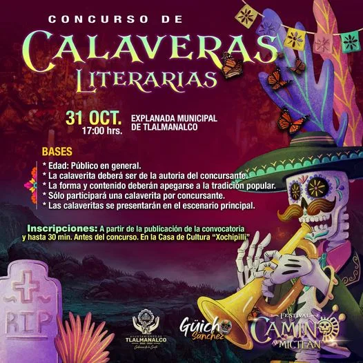 1698350022 Participa en el Concurso de CalaverasLiterariasdel Festival CaminoAlMictlan jpg