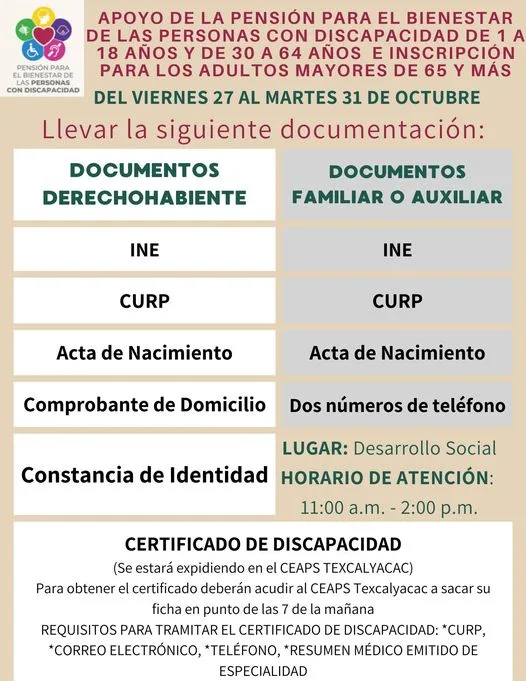 1698436714 El Gobierno Municipal de Texcalyacac informa Pension para el bienestar jpg