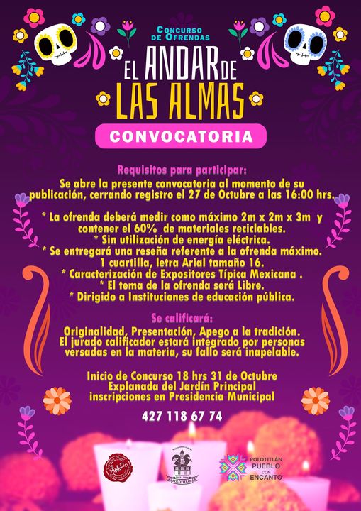 AndardeLasAlmas2023 ¡No te pierdas el tradicional concurso de ofrendas Checa