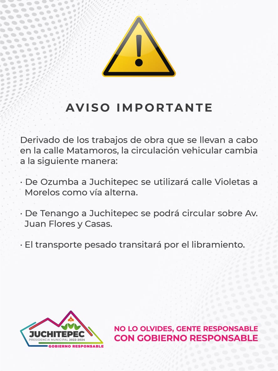 CambioenlaCirculacionVehicular ¡Atencion Importante actualizacion de trafi