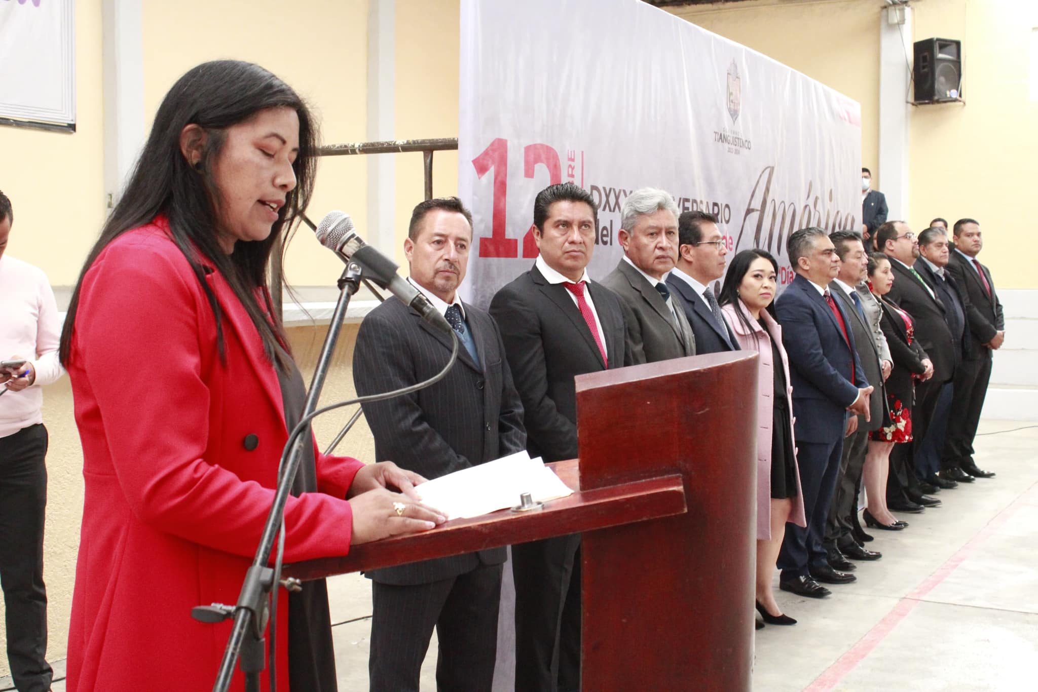 Ceremonia Civica Conmemorativa Aniversario del Descubrimiento de America Dia d