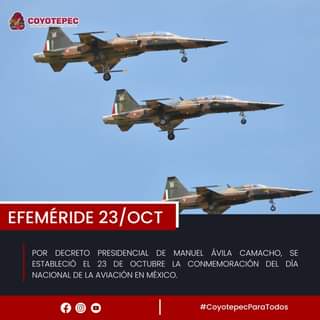 Efemeride II 𝐃𝐈́𝐀 𝐃𝐄 𝐋𝐀 𝐀𝐕𝐈𝐀𝐂𝐈𝐎́𝐍 𝐌𝐄́𝐗𝐈𝐂𝐎 Fue el 13