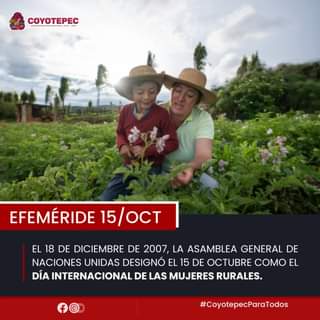 Efemeride II 𝐃𝐈́𝐀 𝐈𝐍𝐓𝐄𝐑𝐍𝐀𝐂𝐈𝐎𝐍𝐀𝐋 𝐃𝐄 𝐋𝐀𝐒 𝐌𝐔𝐉𝐄𝐑𝐄𝐒 𝐑𝐔𝐑𝐀𝐋𝐄𝐒 En este