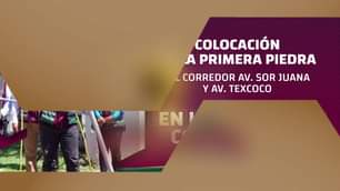 EnVivo Colocacion de la primera piedra del corredor en