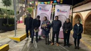 Inauguracion del andador Mujer Otomi en este 149 Aniversario