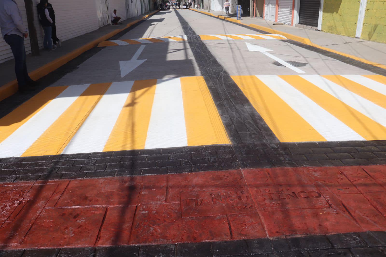 MasObrasParaSanPedroTlaltizapan entregamos la pavimentacion de la calle 5 de Ma