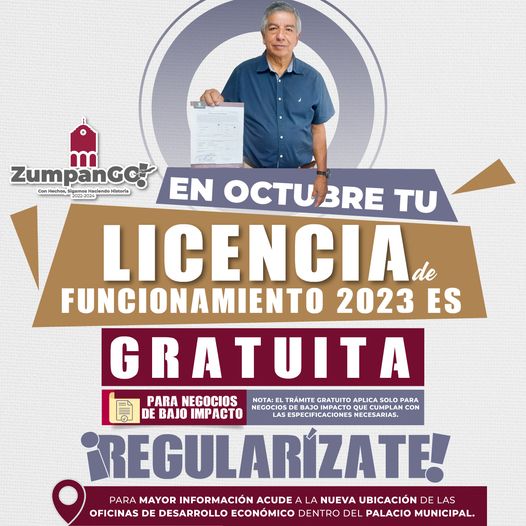 OCTUBRE MES DE LICENCIAS GRATUITAS ¡RECUERDA si tramitas tu Licenica