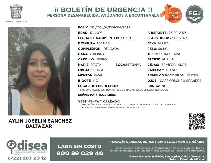 TeBuscamos Aylin Joselin Sanchez Baltazar San Luis Mextepec en Zinacantepec