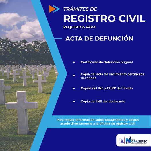 Tramites de Registro Civil Te compartimos los requisitos para tramitar