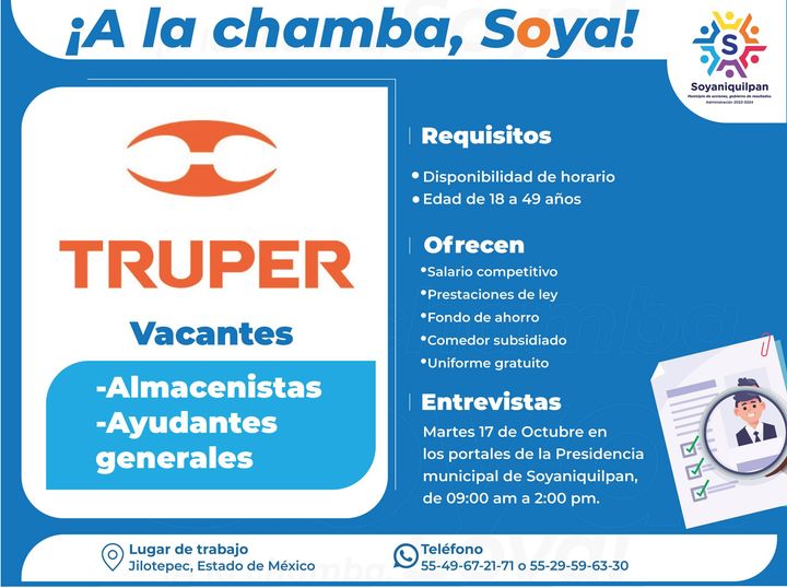 ¡A la chamba Soya ¿Estas en la busqueda de trabajo