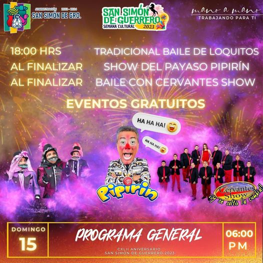 ¡Asiste a este ultimo dia de eventos por la semana