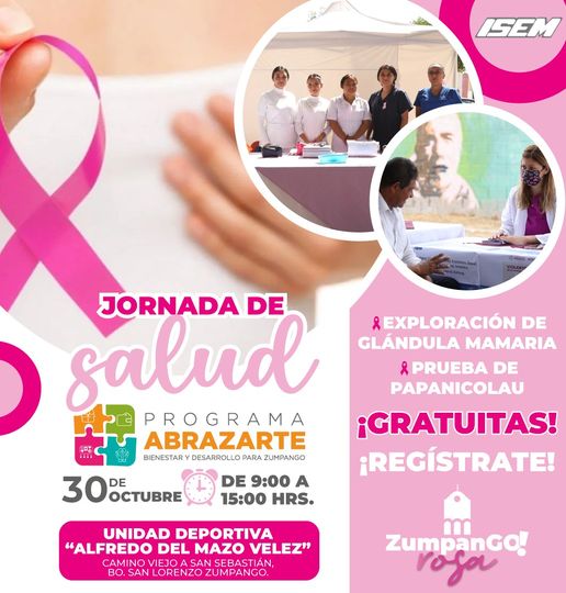 ¡Atencion Jornada de Salud en ZumpanGO Te invitamos a participar