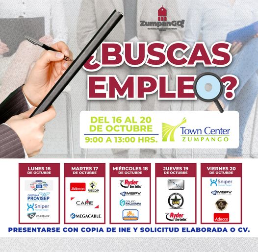 ¡Atencion Zumpanguenses Oportunidades Laborales en Camino ¡Buenas noticias p