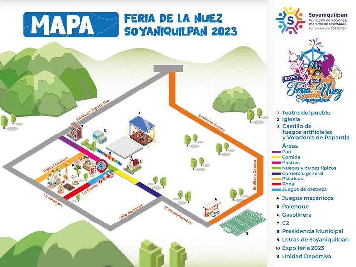 ¡Feria de la nuez Soyaniquilpan 2023 Te mostramos los puntos