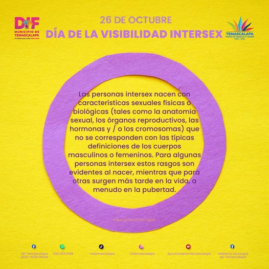 ¡Hoy celebramos el Dia de la Visibilidad Intersex En este