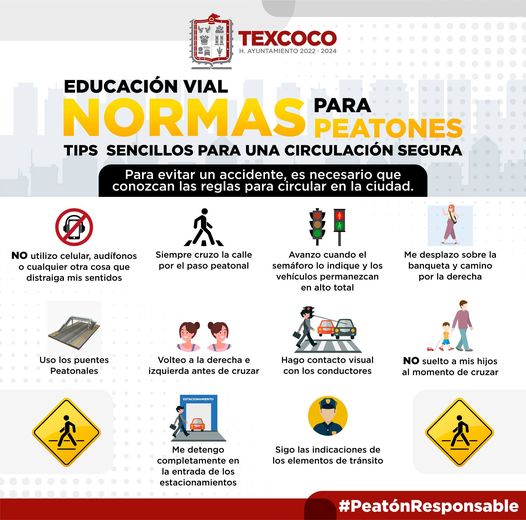 ¡La Educacion Vial es cosa de todos Como peaton tambien