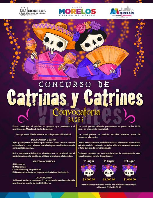 ¡La convocatoria para el Concurso de catrinas y catrines sigue