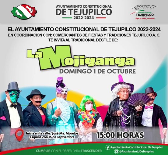 ¡Los esperamos el dia de hoy para la tradicional Mojiganga