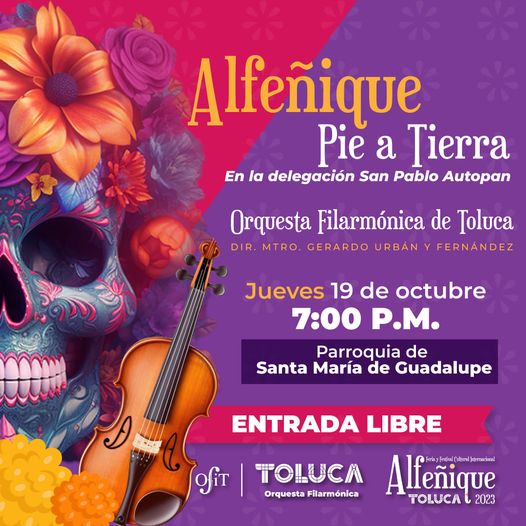 ¡Nuestra Orquesta Filarmonica de Toluca llega PieATierra a San Pablo