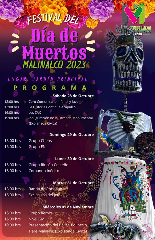 ¡Para Dia de Muertos sin duda Malinalco Ven y vive