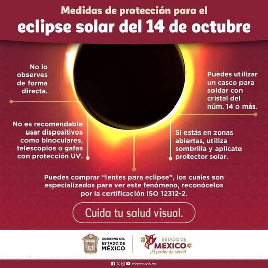 ¡Preparate para el EclipseAnularSolar El Gobierno Municipal de Ayapango te