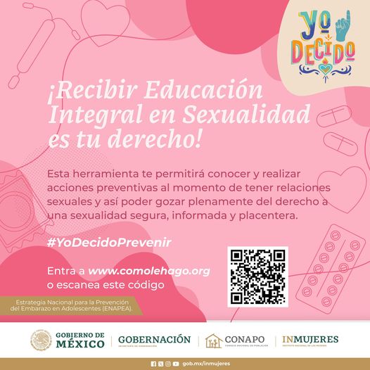 ¡Recibir Educacion Integral en Sexualidad es tu derecho