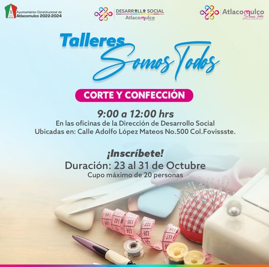 ¡Talleres Somos Todos Te invitamos a participar en el taller